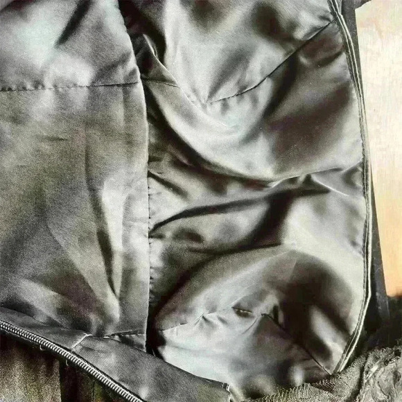 eDressit Black Lace & Satin Formal Dress Size 8 3/4 Sleeve Long Wedding Gown - Picture 12 of 15